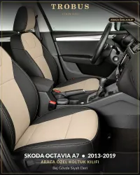 Bej Gövde Siyah Deri