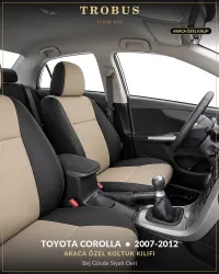 Bej Gövde Siyah Deri