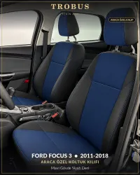 Mavi Gövde Siyah Deri