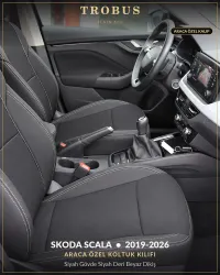 Siyah Gövde Siyah Deri Beyaz Dikiş