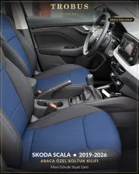 Mavi Gövde Siyah Deri