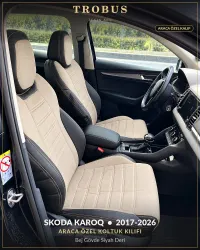 Bej Gövde Siyah Deri