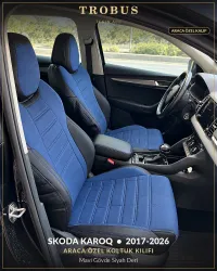Mavi Gövde Siyah Deri