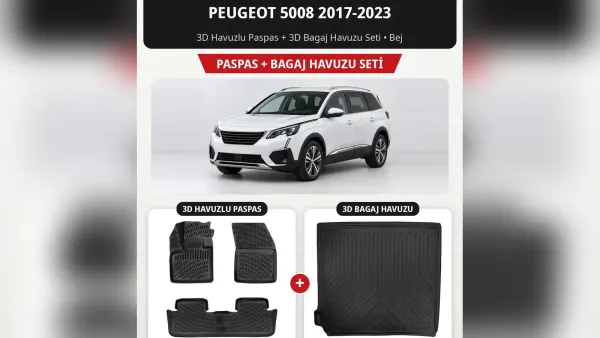 Peugeot 5008 Paspas ve Bagaj Havuzu: Üç Nesil, 5 ve 7 Koltuk