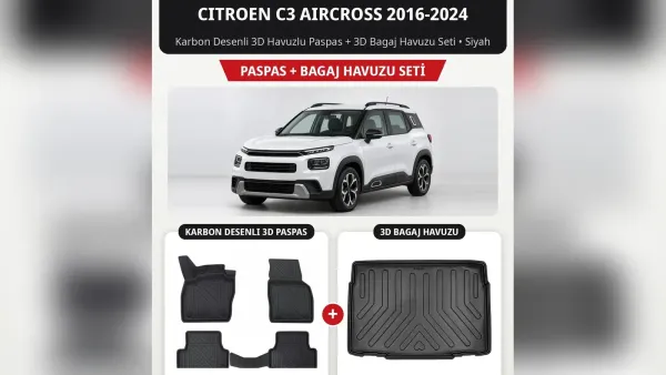 Citroen C3 Aircross Paspas ve Bagaj Havuzu: İki Nesil Rehberi