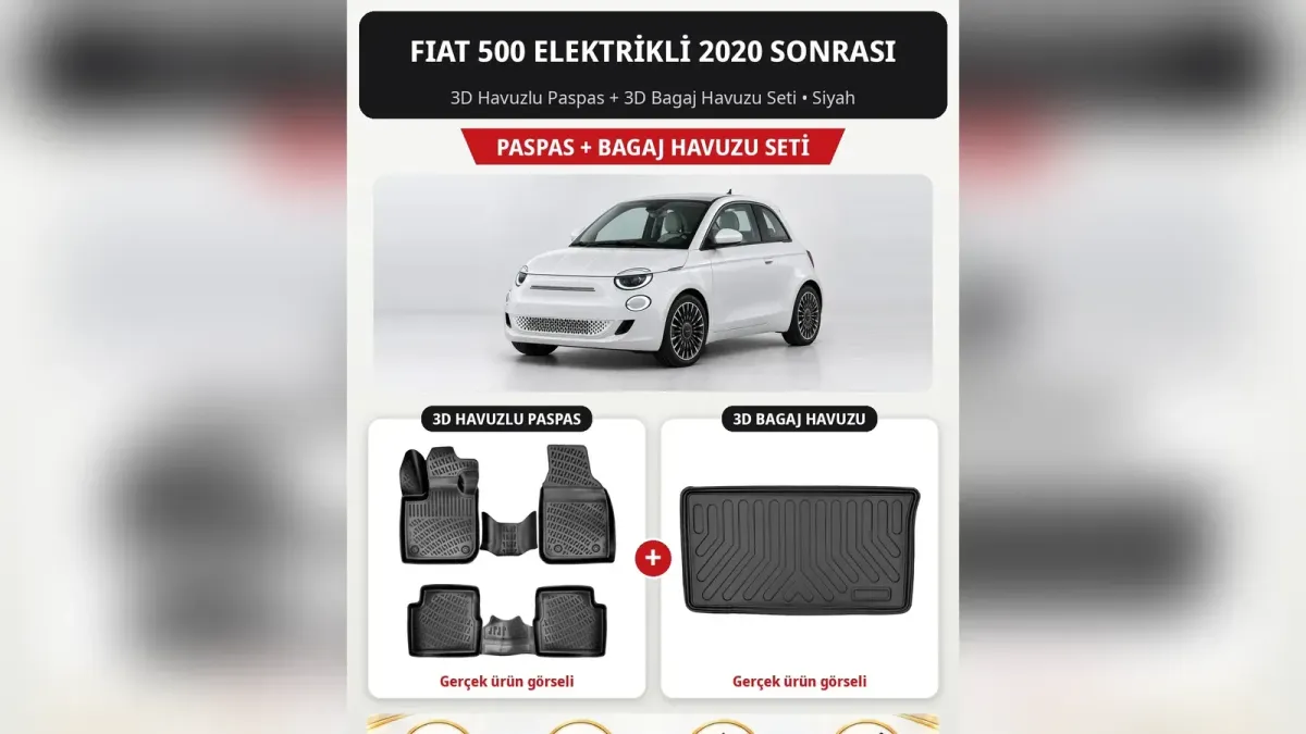 Fiat 500 Paspas ve Bagaj Havuzu: Benzinli, 500 C ve Elektrikli