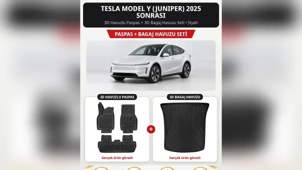 Tesla Model Y Paspas, Bagaj Havuzu ve Juniper Koltuk Kılıfı