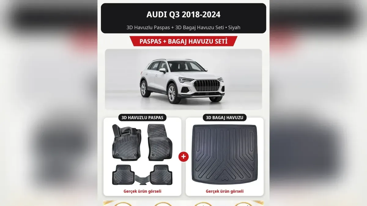 Audi Q3 Paspas ve Bagaj Havuzu: 2011-2018 ve F3 Kasa Rehberi