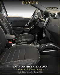 Siyah Gövde Siyah Deri Beyaz Dikiş