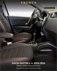 Siyah Gövde Siyah Deri Kırmızı Dikiş