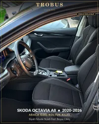 Siyah Gövde Siyah Deri Beyaz Dikiş