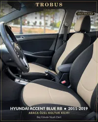 Bej Gövde Siyah Deri