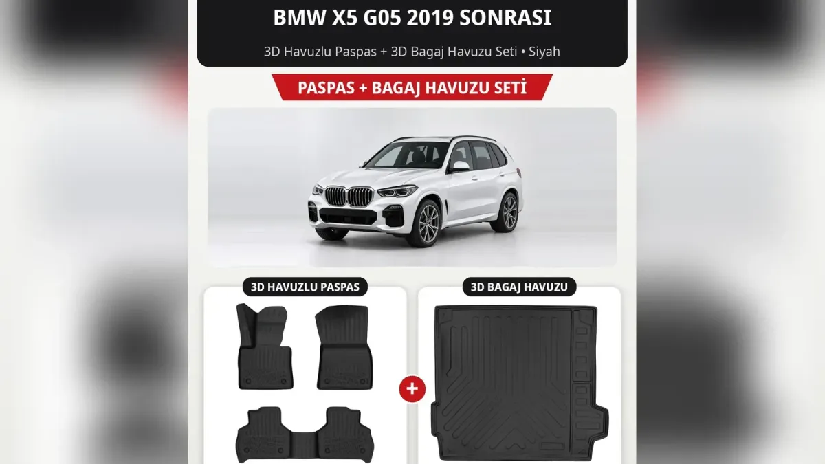 BMW X5 Paspas ve Bagaj Havuzu: E53, E70, F15 ve G05 Rehberi
