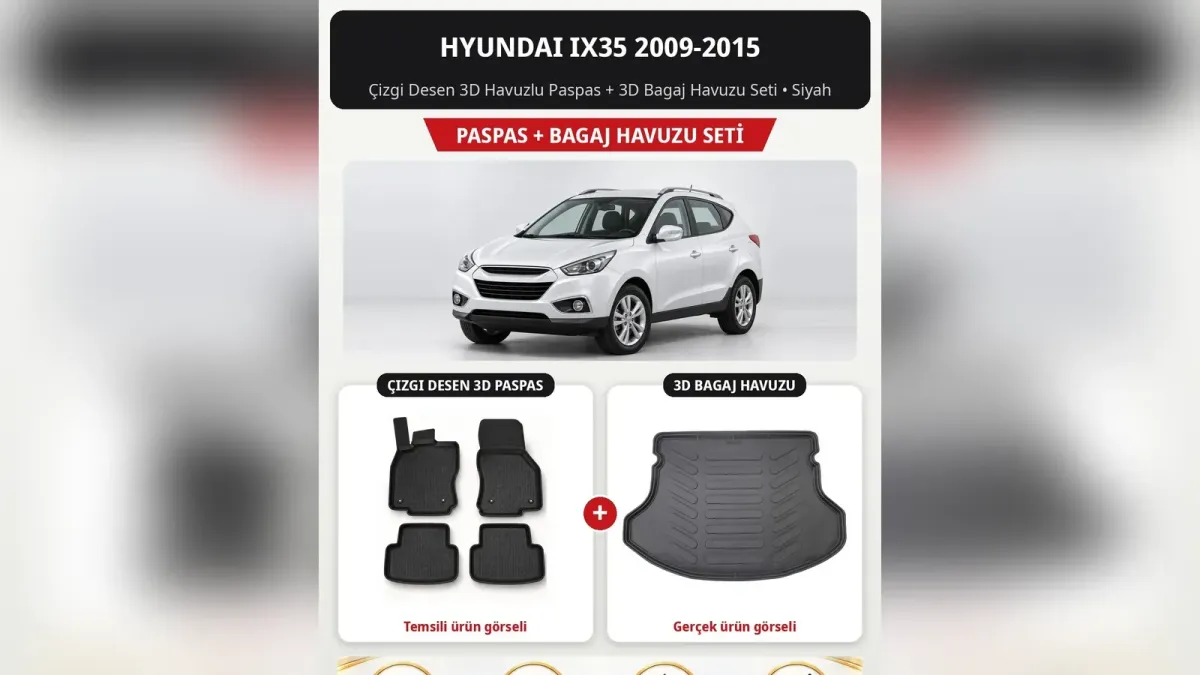 Hyundai ix35 Paspas ve Bagaj Havuzu: LM Kasaya Özel Setler