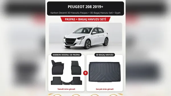 Peugeot 208 Paspas ve Bagaj Havuzu: Birinci Nesil, Yeni 208 ve e-208