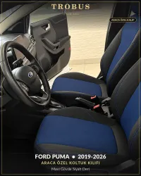Mavi Gövde Siyah Deri