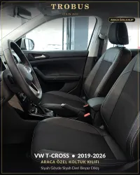Siyah Gövde Siyah Deri Beyaz Dikiş