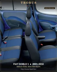 Mavi Gövde Siyah Deri