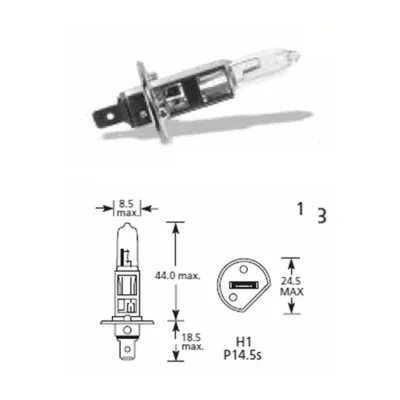 Halojen Far Ampulü H1 12V 55W