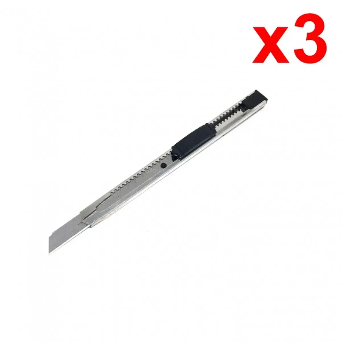 Falçata Tipi Dar Maket Bıçağı Çelik İnce Uçlu 9 mm 3 Adet