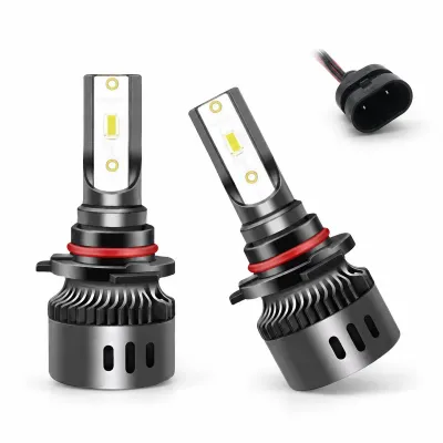 Şimşek Etkili Mini Slim Led Xenon Far Ampulü 9006/HB4 Beyaz 6000K