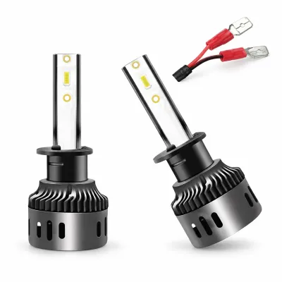 Şimşek Etkili Mini Slim Led Xenon Far Ampulü H1 Beyaz 6000K