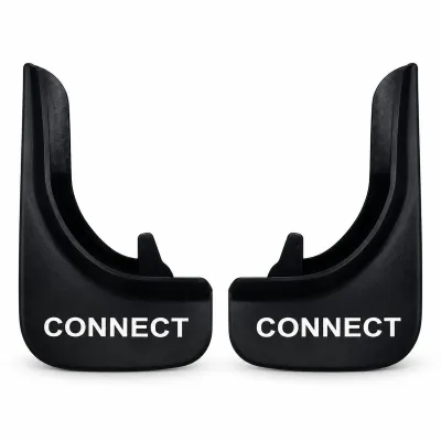 Ford Connect Yazılı Çamurluk Paçalığı Tozluk Tipi Oto İçin 2'li Siyah