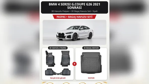 BMW 4 Serisi Paspas ve Bagaj Havuzu: F32, F33, F36, G22, G26
