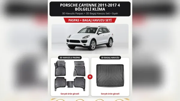 Porsche Cayenne Paspas ve Bagaj Havuzu: Klima ve Izgara Ayrımı