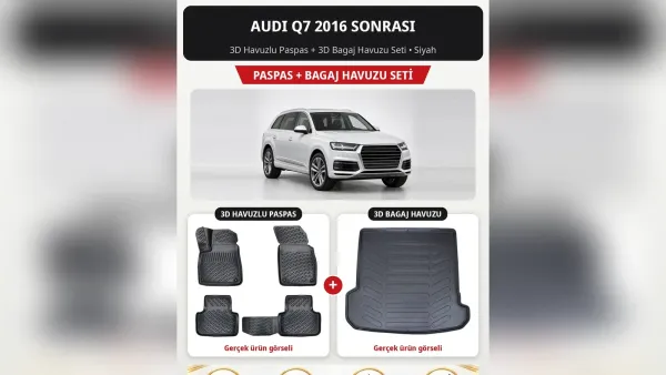 Audi Q7 Paspas ve Bagaj Havuzu: 5 Kişilik, 7 Kişilik ve e-tron