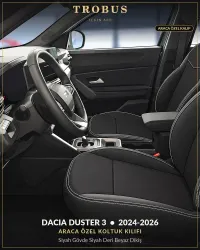 Siyah Gövde Siyah Deri Beyaz Dikiş