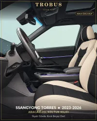 Siyah Gövde Kırık Beyaz Deri