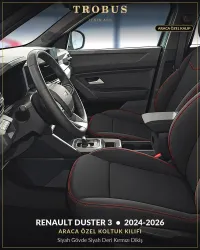 Siyah Gövde Siyah Deri Kırmızı Dikiş