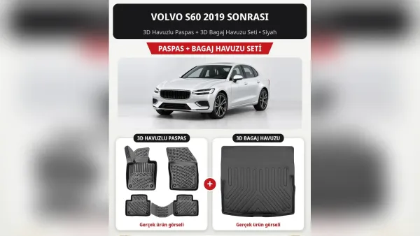 Volvo S60 Paspas, Bagaj Havuzu ve Koltuk Kılıfı: Üç Kuşak