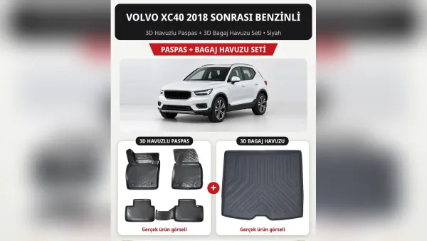 Volvo XC40 Paspas ve Bagaj Havuzu: Benzinli ve Elektrikli Kalıp