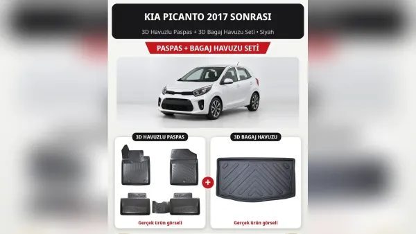 Kia Picanto Paspas ve Bagaj Havuzu: SA, TA ve JA Kasaya Göre Rehber