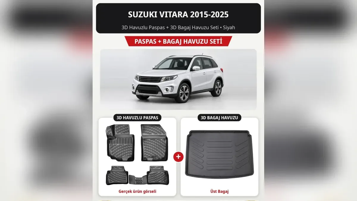 Suzuki Vitara Paspas ve Bagaj Havuzu: Grand Vitara’dan Full Hybrid’e