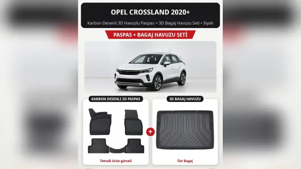 Opel Crossland Paspas ve Bagaj Havuzu: Crossland X ve 2020 Sonrası