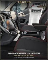 Siyah Gövde Siyah Deri Kırmızı Dikiş