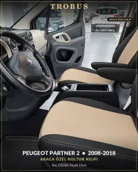 Bej Gövde Siyah Deri