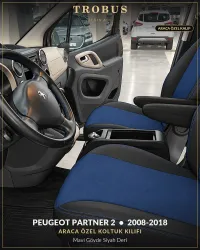 Mavi Gövde Siyah Deri