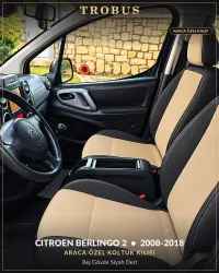 Bej Gövde Siyah Deri