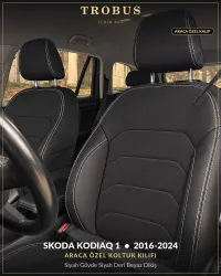 Siyah Gövde Siyah Deri Beyaz Dikiş