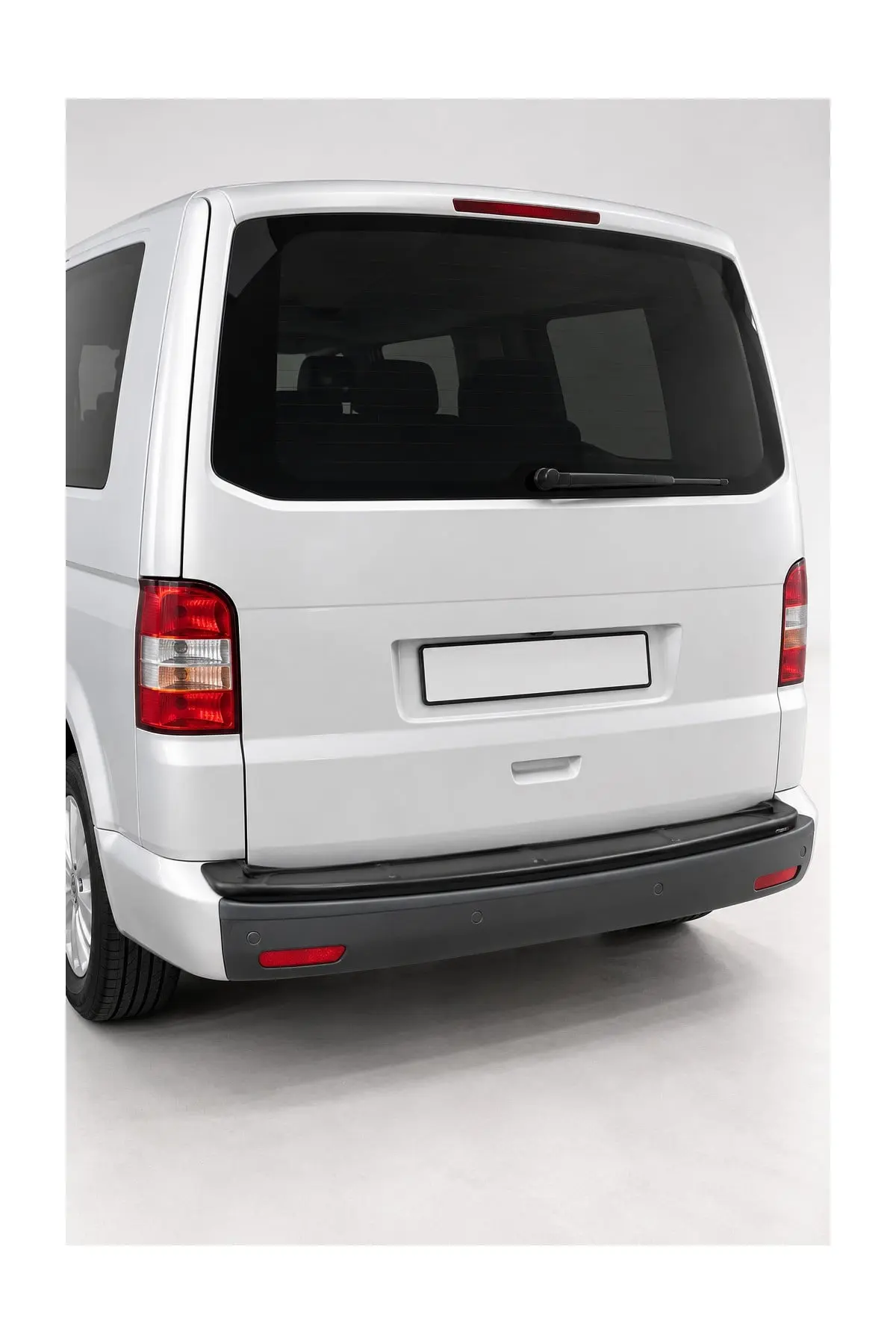 Volkswagen Transporter T5 2009-2014 Uyumlu Arka Tampon Eşiği Koruma ABS Parlak Siyah (1)