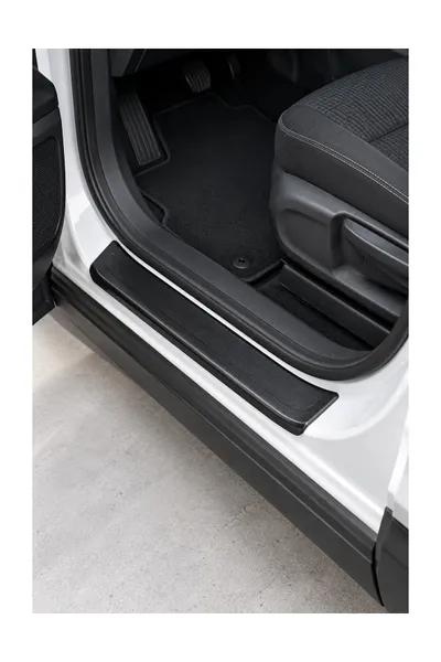 Opel Crossland 2021 ve Sonrası Uyumlu Kapı Eşiği Koruma ABS 4 Parça Parlak Siyah