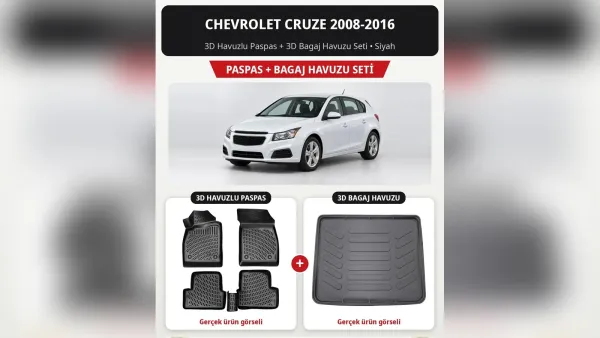 Chevrolet Cruze Paspas, Bagaj Havuzu ve Koltuk Kılıfı (J300)