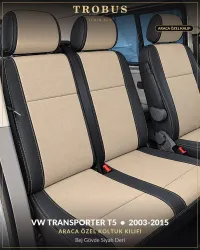 Bej Gövde Siyah Deri