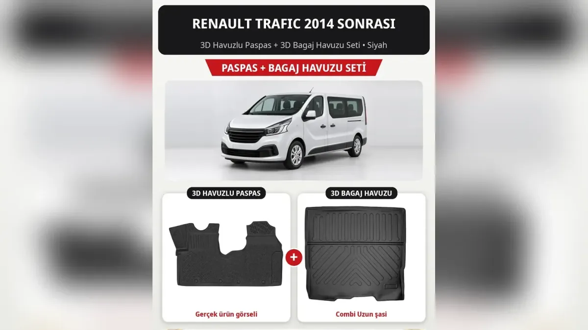 Renault Trafic Paspas ve Aksesuar: Combi, Panelvan ve Kuşak Rehberi