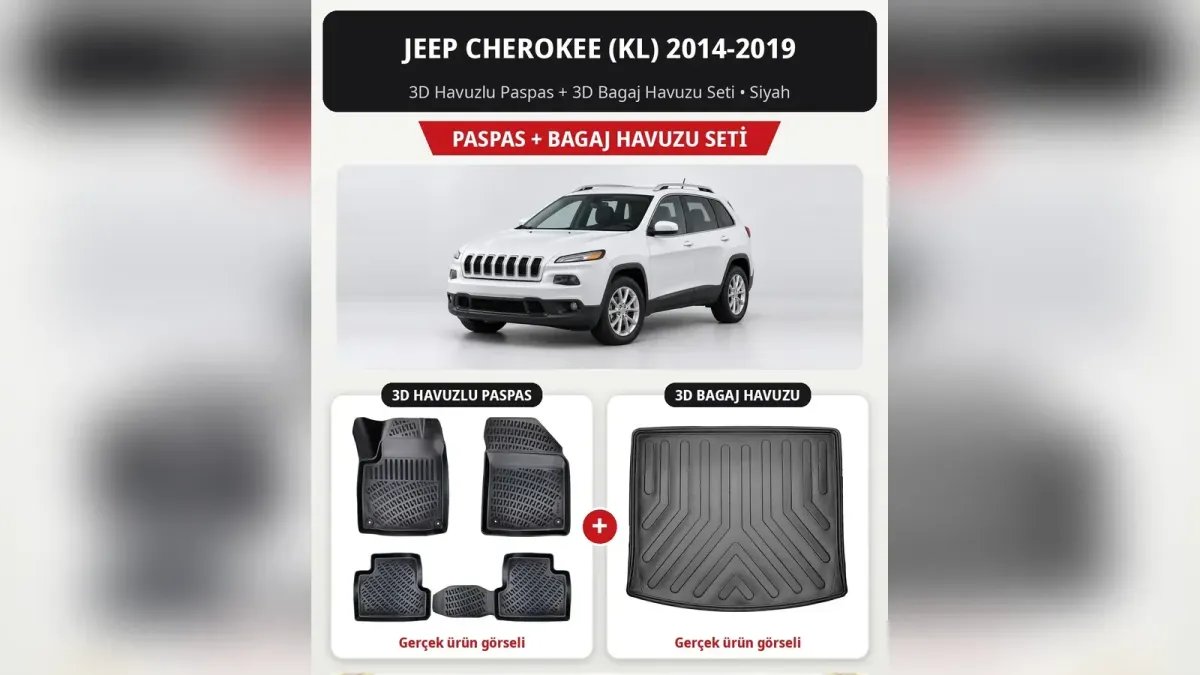 Jeep Cherokee Paspas ve Aksesuar: KJ, CRD Limited ve KL Kasa Rehberi