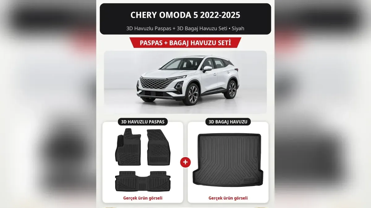 Chery Omoda Paspas ve Aksesuar: Omoda 5, Yeni Kasa, Omoda 7 ve E5